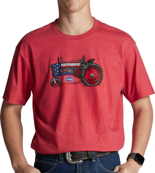Justin Patriotic Tractor Tee